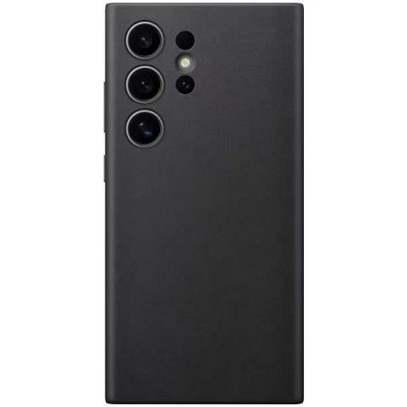 Husa Vegan Leather Samsung S24 Ultra Negru