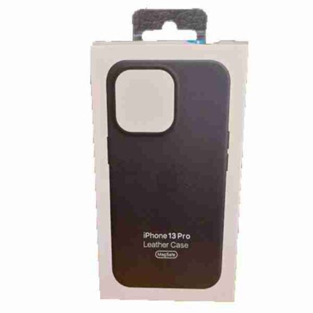 Husa Apple Org Leather iPhone 13 Pro Negru