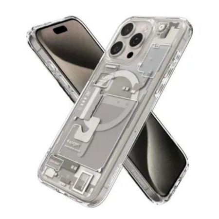 Husa Spigen Ultra Hybrid Magsafe iPhone 15 Pro Transparenta