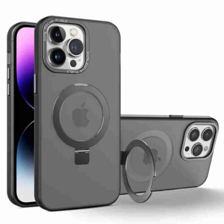 Husă MagSafe Ring Mat iPhone 16 Neagra
