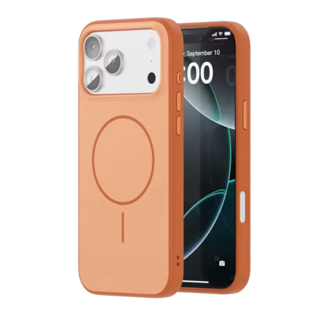 Husa carbon slim cu MagSafe iPhone 17 Pro Max Portocaliu