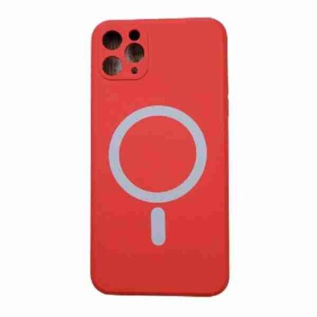 Husa Magsafe Colorat iPhone 12 Pro Rosu