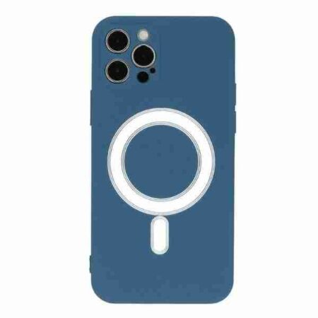 Husa Magsafe Colorat iPhone 12 Pro Albastru