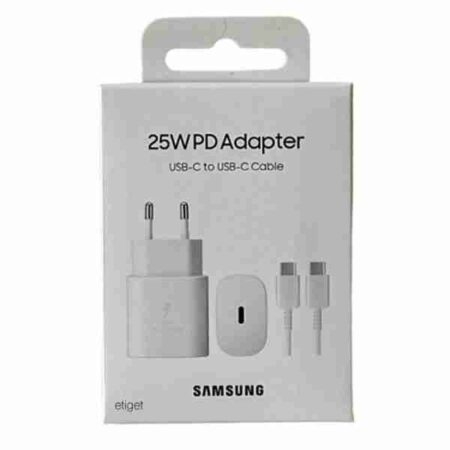 Incarcator Retea Samsung Original 25W Alb + Cablu Type C