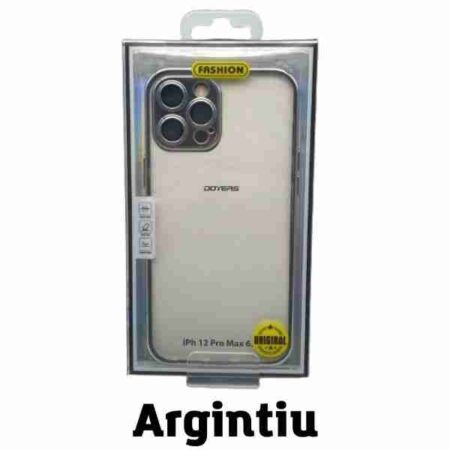 Husa Fashion iPhone 12 Argintiu