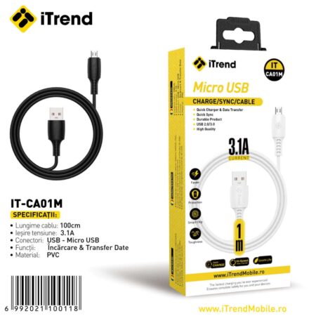 iTrend Cablu Micro USB (CA01M) Negru