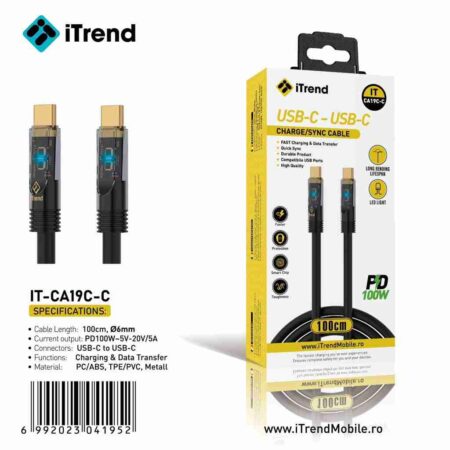ITREND Cablu Type-C Type-C 100W (CA19C-C)