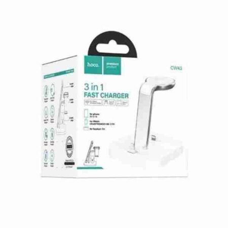 Incarcator Wireless Hoco 3In1 (CW43) Alb