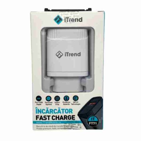 Incarcator Retea iTrend USB Travel Alb (FT71)
