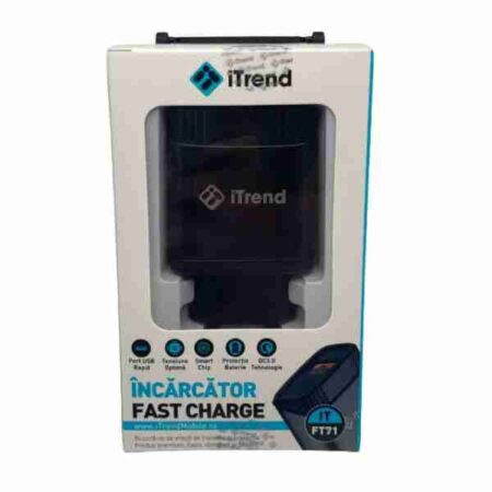 Incarcator Retea iTrend USB Travel Negru (FT71)