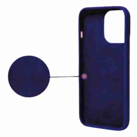 Husa Soft Catifea iPhone 16 Pro Albastru Inchis